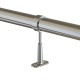 ADJUSTABLE TUBE SUPPORT D.30 - CHROME